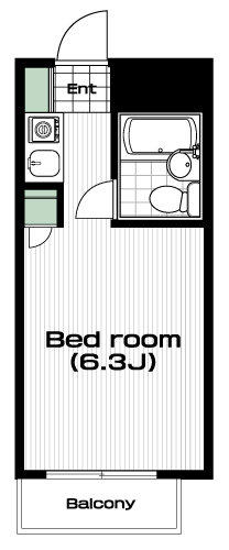 八王子駅の賃貸 34,000円 間取り図