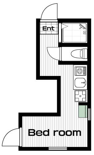 高田馬場駅の賃貸 66,000円 間取り図