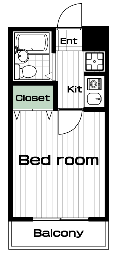 田園調布駅の賃貸 53,000円 間取り図