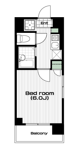 護国寺駅の賃貸 79,000円 間取り図