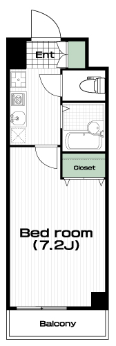 国分寺駅の賃貸 69,000円 間取り図