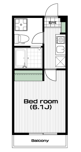 みずほ台駅の賃貸 46,000円 間取り図