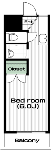 大岡山駅の賃貸 75,000円 間取り図