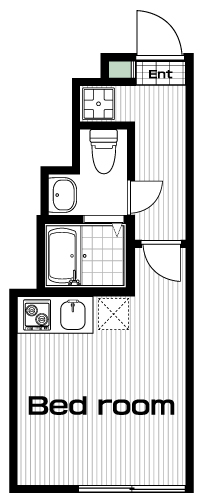 国分寺駅の賃貸 68,000円 間取り図
