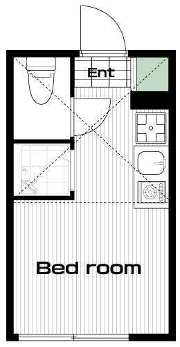 明大前駅の賃貸 68,000円 間取り図