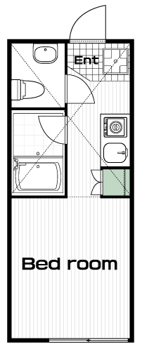 代田橋駅の賃貸 85,000円 間取り図