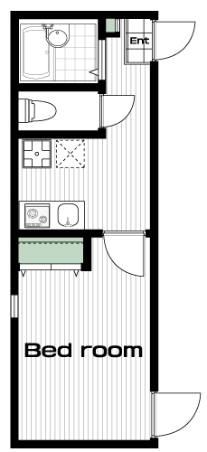 一橋学園駅の賃貸 61,000円 間取り図