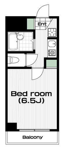 西八王子駅の賃貸 45,000円 間取り図