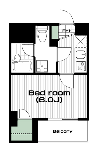 西巣鴨駅の賃貸 73,000円 間取り図