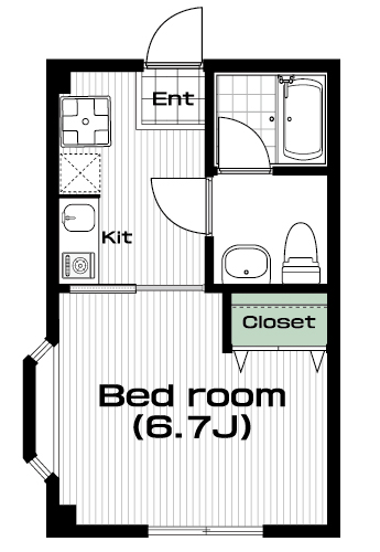 祖師ヶ谷大蔵駅の賃貸 72,000円 間取り図