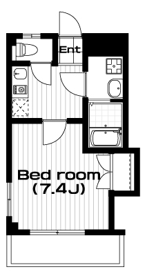 坂戸駅の賃貸 49,000円 間取り図