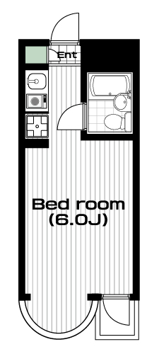 江古田駅の賃貸 47,000円 間取り図