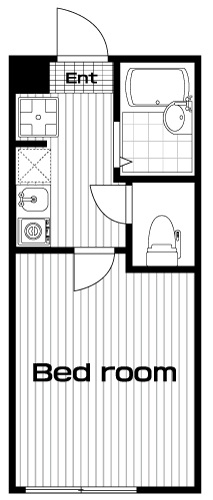 国分寺駅の賃貸 57,000円 間取り図