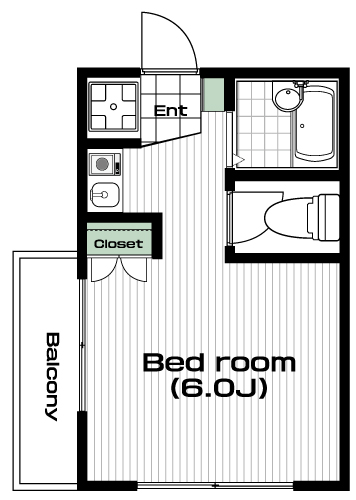 読売ランド前駅の賃貸 39,000円 間取り図