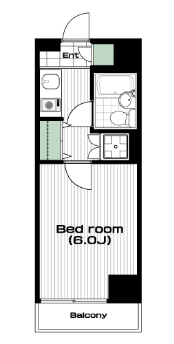 堀切菖蒲園駅の賃貸 47,000円 間取り図