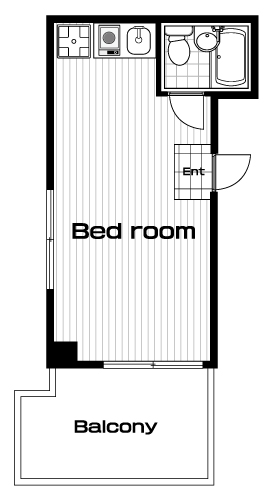 用賀駅の賃貸 49,000円 間取り図