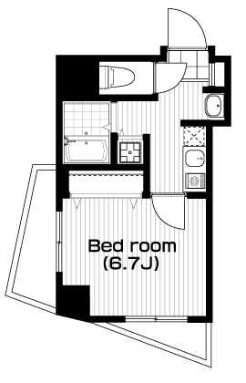 国分寺駅の賃貸 84,000円 間取り図