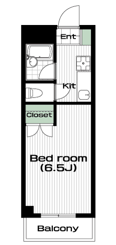 生田駅の賃貸 50,000円 間取り図