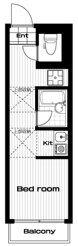 白楽駅の賃貸 60,000円 間取り図