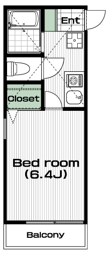 東伏見駅の賃貸 61,000円 間取り図