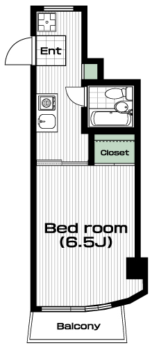 仙川駅の賃貸 56,000円 間取り図