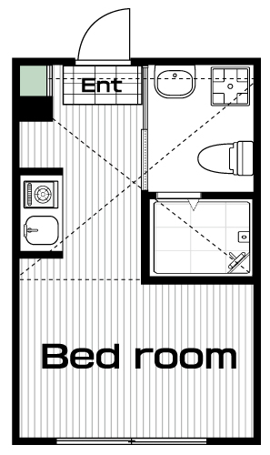 武蔵関駅の賃貸 67,000円 間取り図