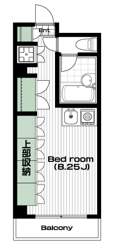坂戸駅の賃貸 39,000円 間取り図