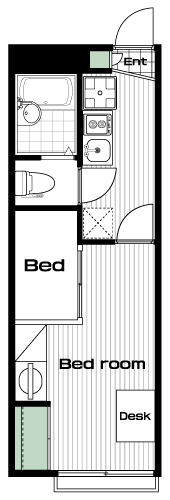 八王子みなみ野駅の賃貸 64,000円 間取り図