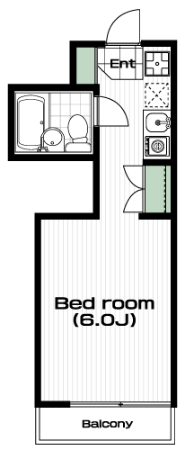 武蔵野台駅の賃貸 39,000円 間取り図
