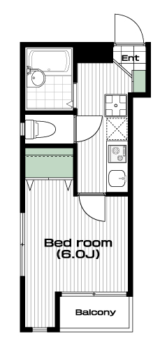 十条駅の賃貸 71,000円 間取り図