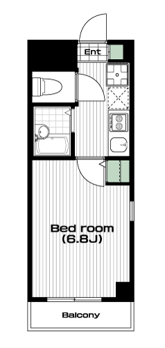 富士見台駅の賃貸 71,000円 間取り図