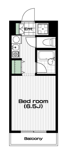 氷川台駅の賃貸 64,000円 間取り図