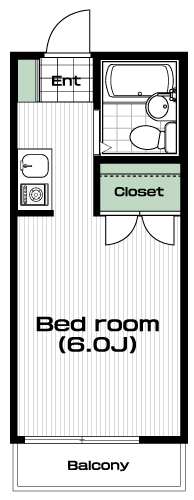 吉祥寺駅の賃貸 64,000円 間取り図