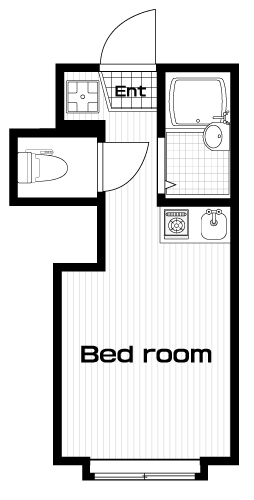 吉祥寺駅の賃貸 53,000円 間取り図