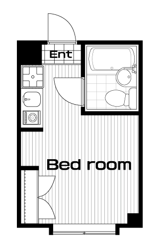 茗荷谷駅の賃貸 67,000円 間取り図