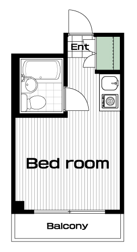 八王子駅の賃貸 28,000円 間取り図