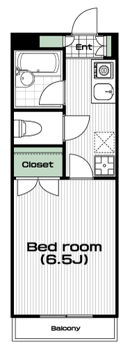 高幡不動駅の賃貸 61,000円 間取り図