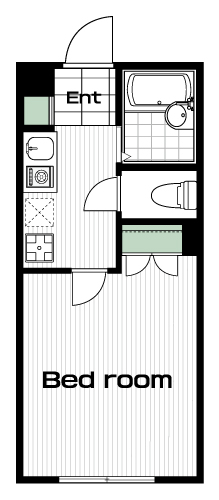 西武柳沢駅の賃貸 55,000円 間取り図