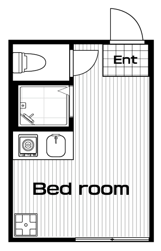 方南町駅の賃貸 52,000円 間取り図