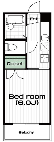 国分寺駅の賃貸 51,000円 間取り図