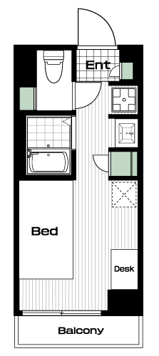 千歳烏山駅の賃貸 74,500円 間取り図