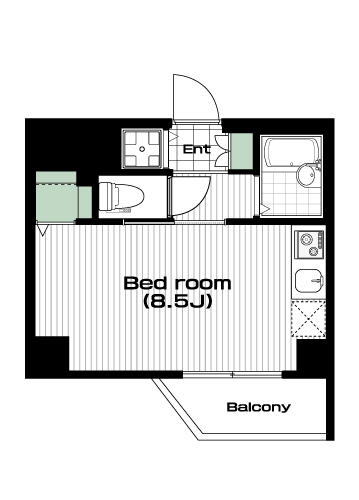 練馬駅の賃貸 83,000円 間取り図