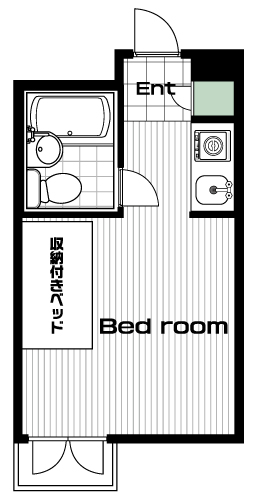 梶が谷駅の賃貸 55,000円 間取り図