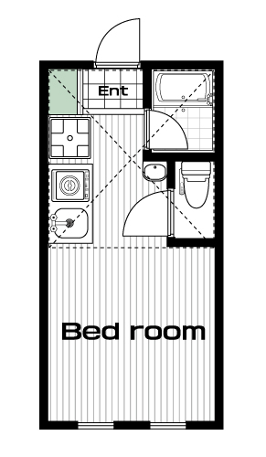 板橋本町駅の賃貸 65,000円 間取り図