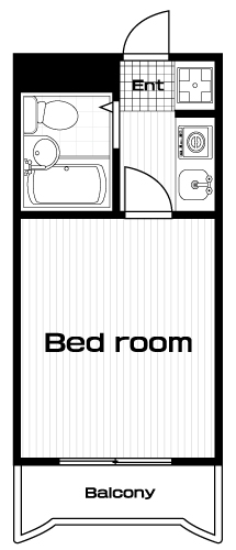 市ケ谷駅の賃貸 67,000円 間取り図