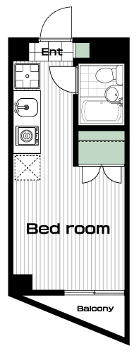 国分寺駅の賃貸 60,000円 間取り図