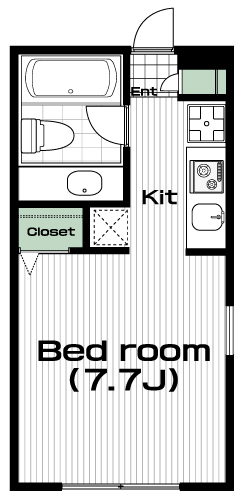 生田駅の賃貸 63,000円 間取り図