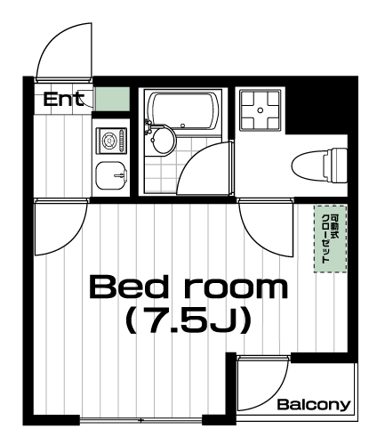 梅ヶ丘駅の賃貸 80,000円 間取り図