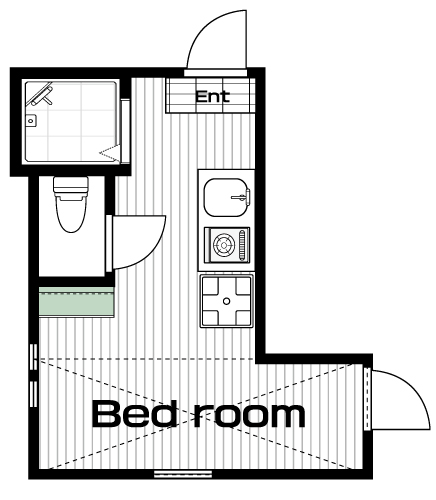 笹塚駅の賃貸 63,000円 間取り図