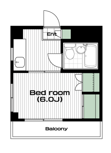 南与野駅の賃貸 32,000円 間取り図